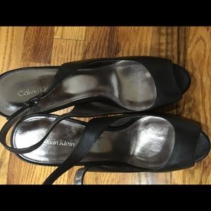 Black Calvin Klein heels